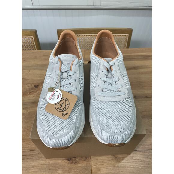 FitFlop F-Mode E01 Knit Flatform Sneakers Grey Suede/Poly Side 10 US 42 EU NWOB - Picture 6 of 14